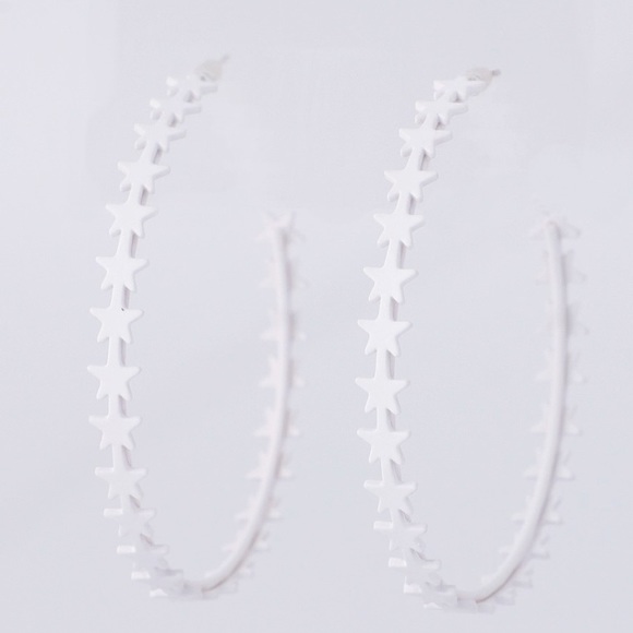 Star Copper C-Hoop Earrings - Picture 2 of 4